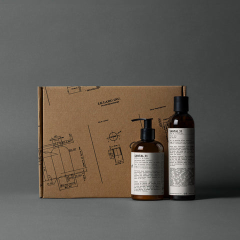 Le Labo Fragrances SANTAL 33 BODY CARE GIFT SET | perfuming body lotion & shower gel