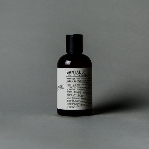 Le Labo Fragrances SANTAL 33 | massage and bath perfuming oil